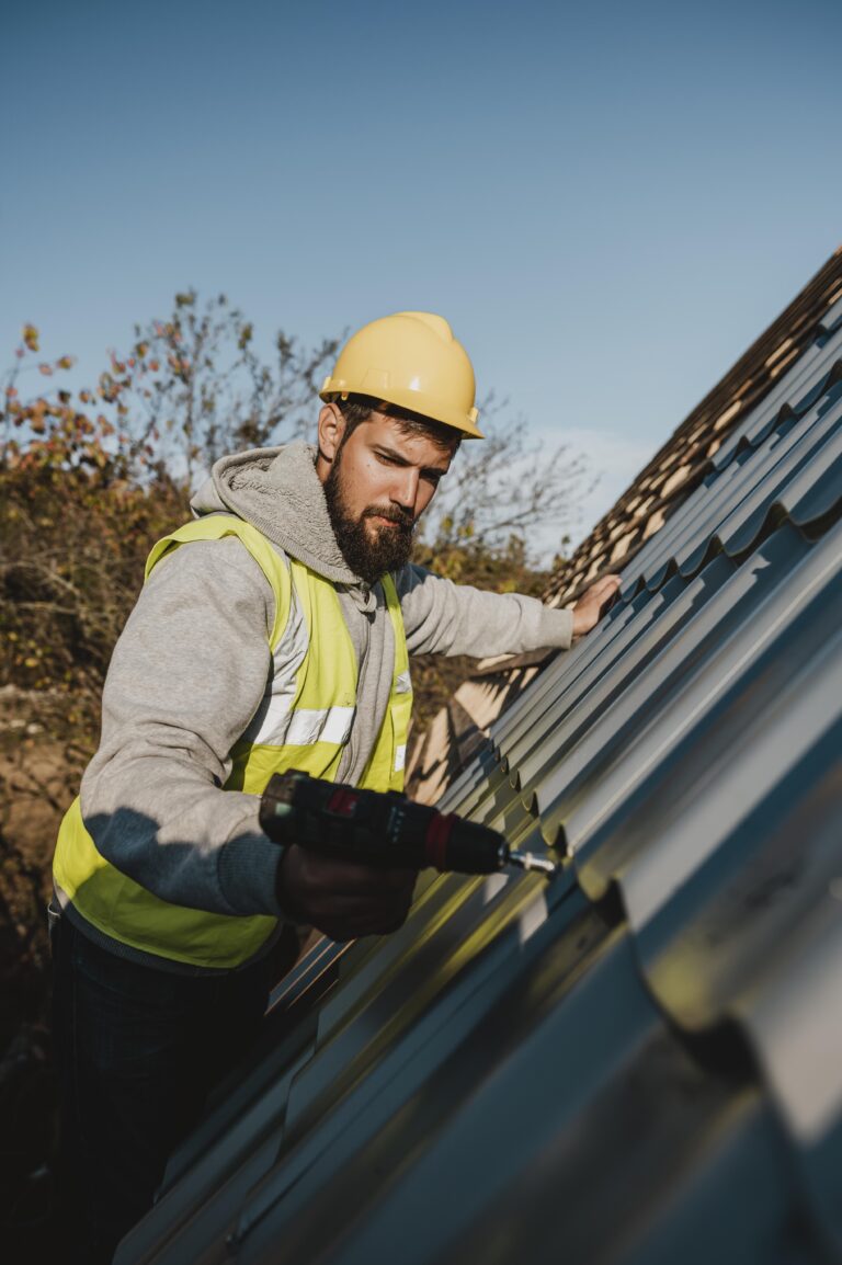 man-working-roof-with-drill